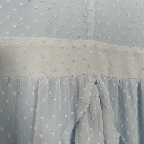 ShowPo Cirilla Blue Polka Dot Mini Tie Dress Size: 6 - Picture 5 of 7